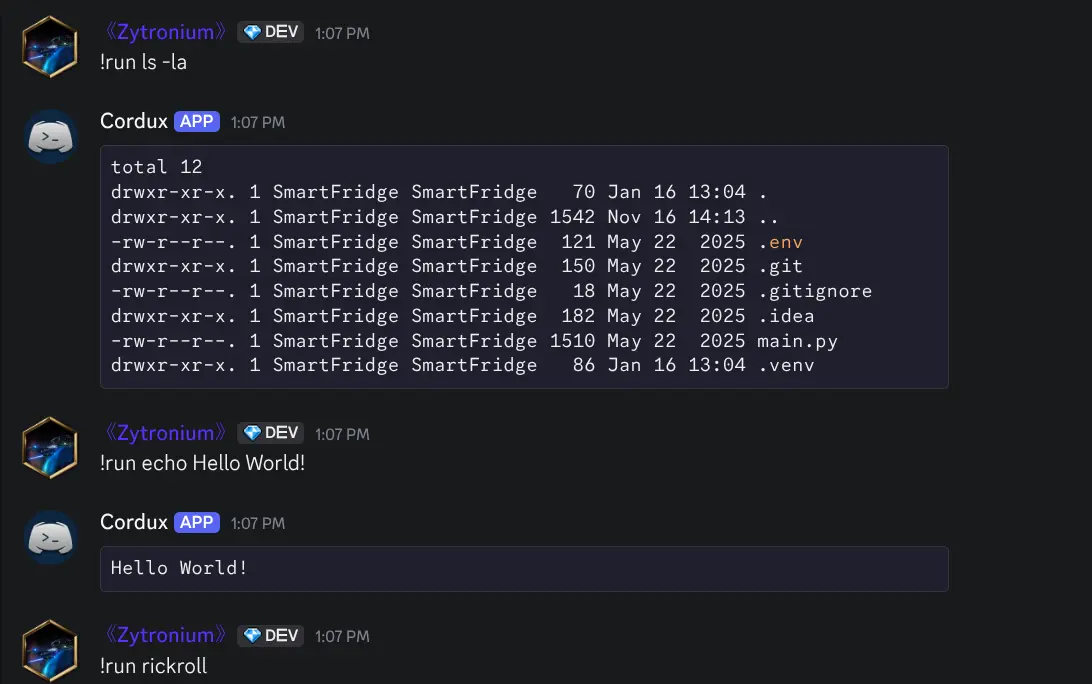 Cordux Discord Bot